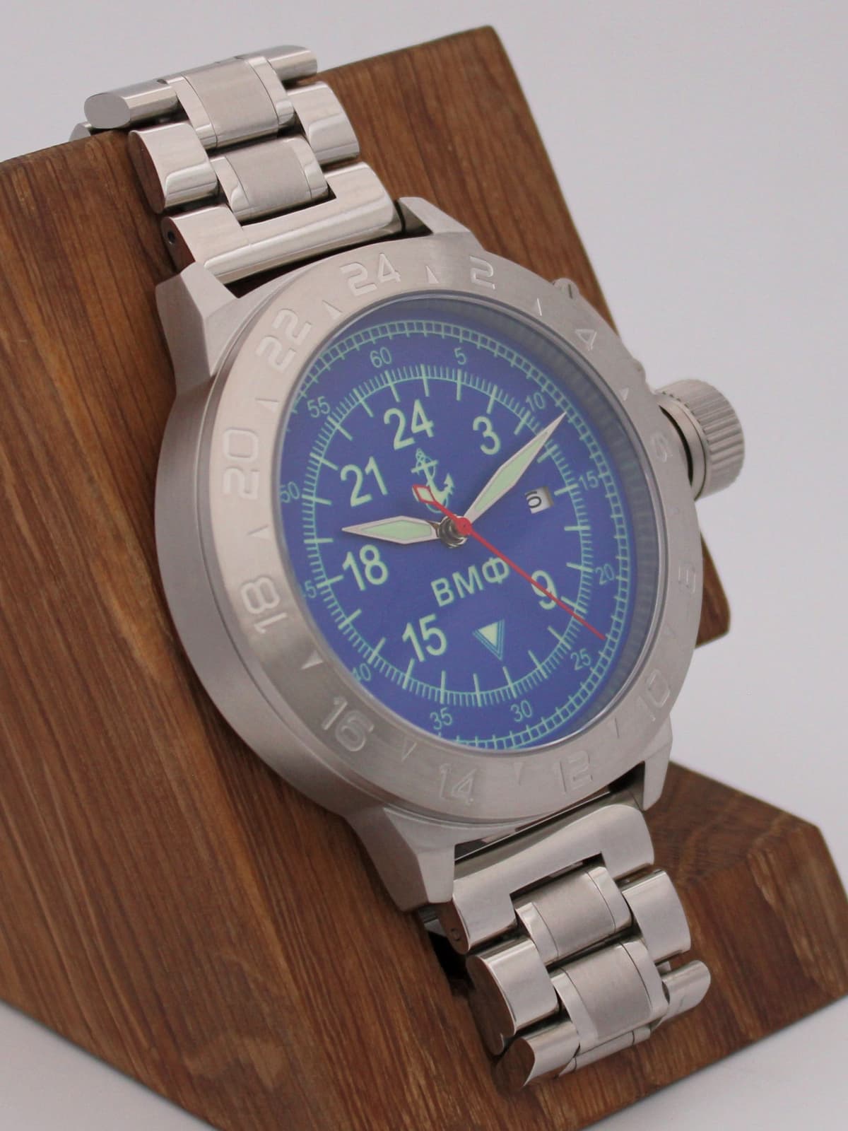 Часы ВМФ механические с автоподзаводом (Seiko NH34A) 52.070.2