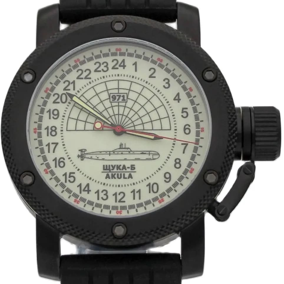 Часы 971 Щука-Б (Акула), механизм Восток 2415.01