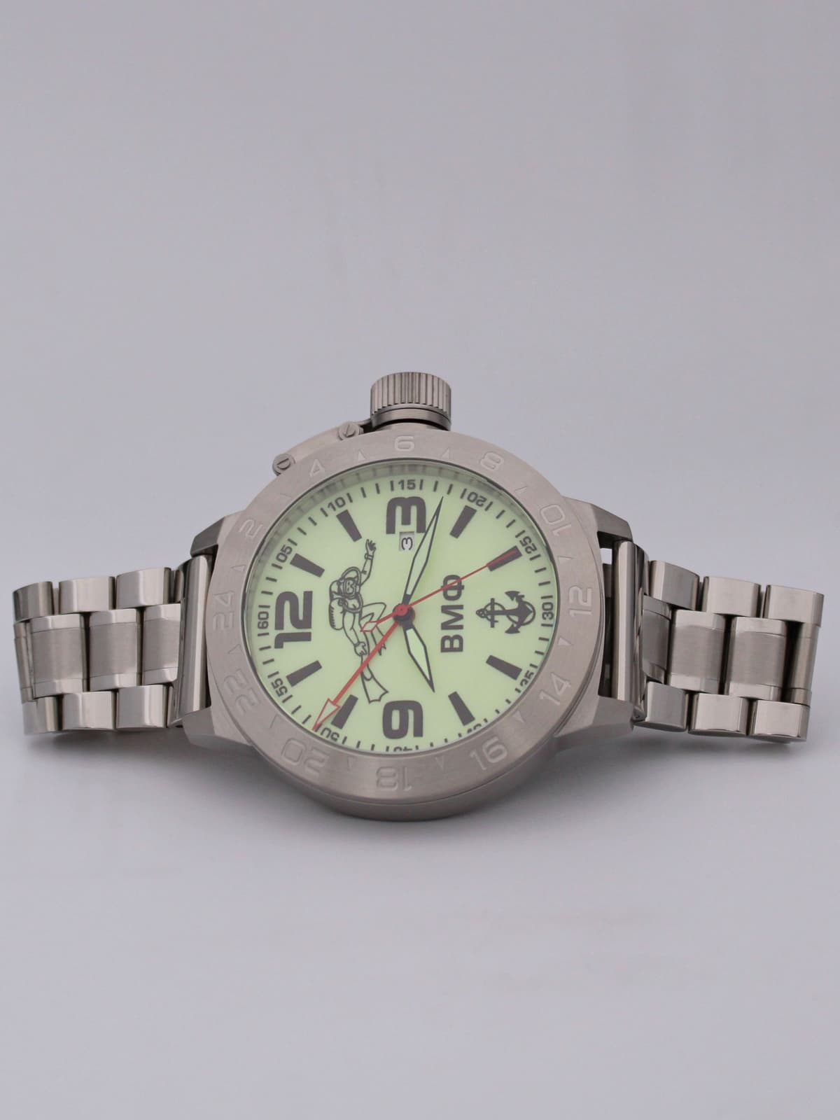 Часы ВМФ Боевой пловец механические с автоподзаводом (Seiko NH34A) 52.027.2