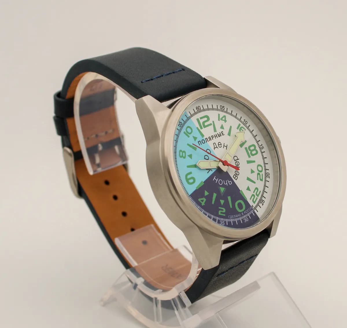 Часы наручные Полярные "Утро-День-Вечер-Ночь"  21.204.04 механические, механизм Ракета 2623Н