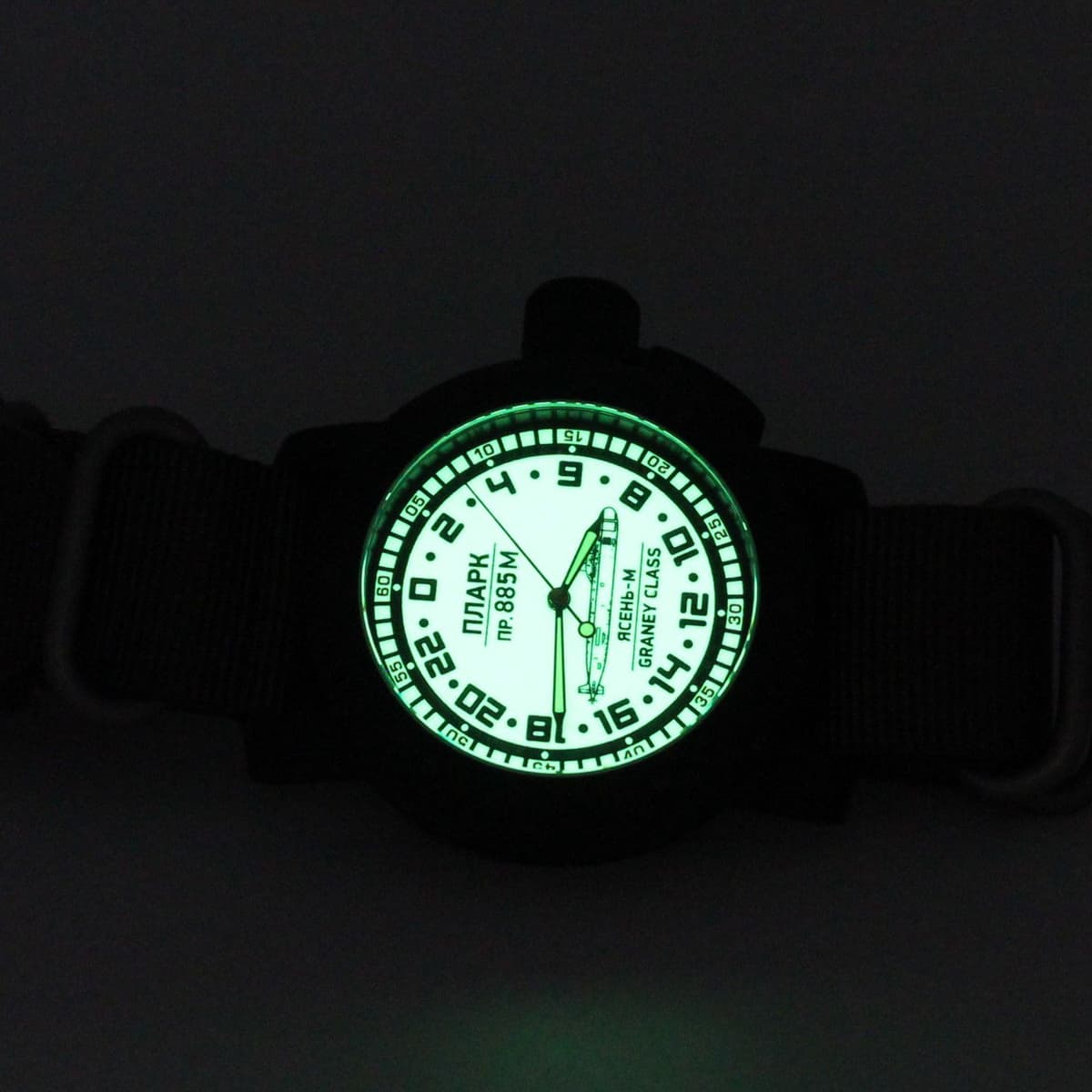 Часы ПЛАРК 885М Ясень-М (Graney class) механические (Ракета 2623) 103.1193.21