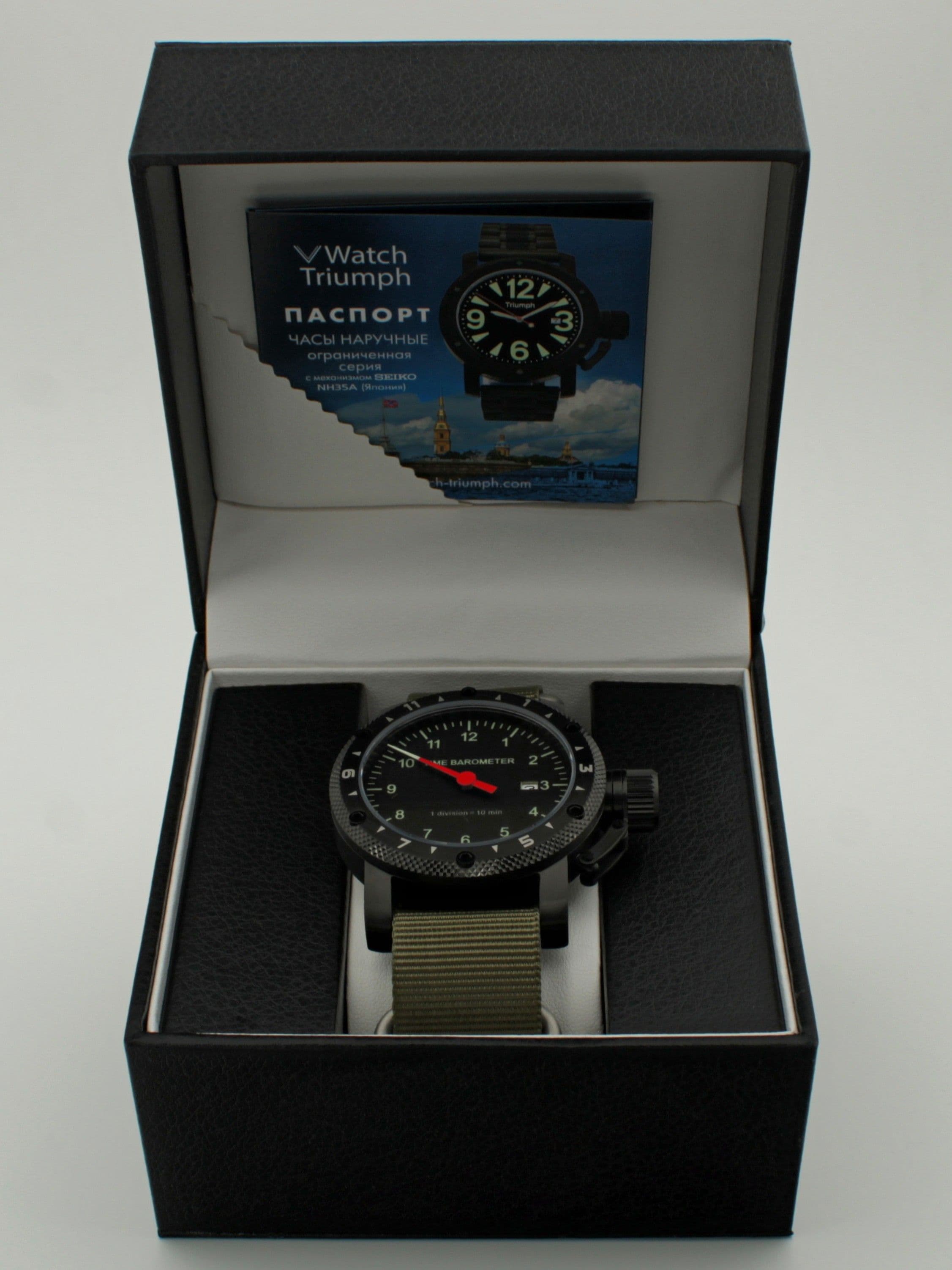 Часы Time Barometer однострелочные механические с автоподзаводом (Seiko NH35A) 147.177.21