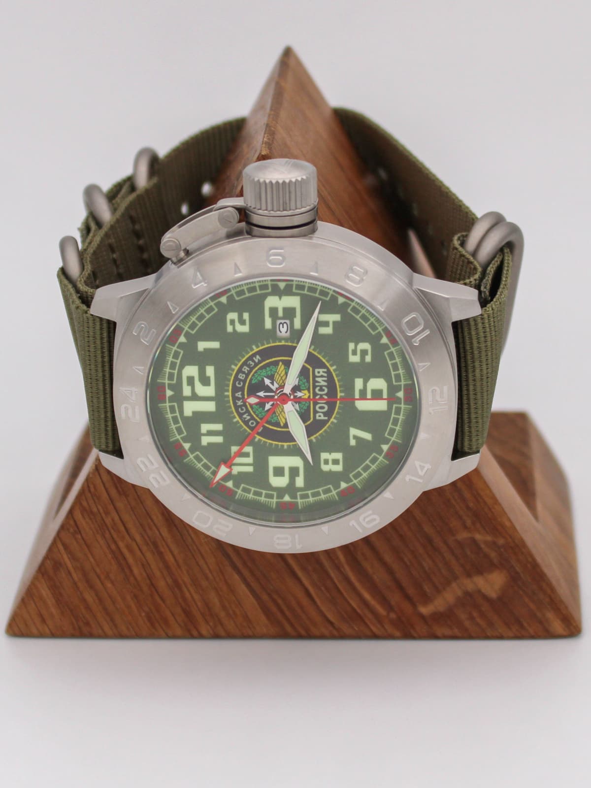 Часы Войска связи механические с автоподзаводом (Seiko NH34A) 52.198.21