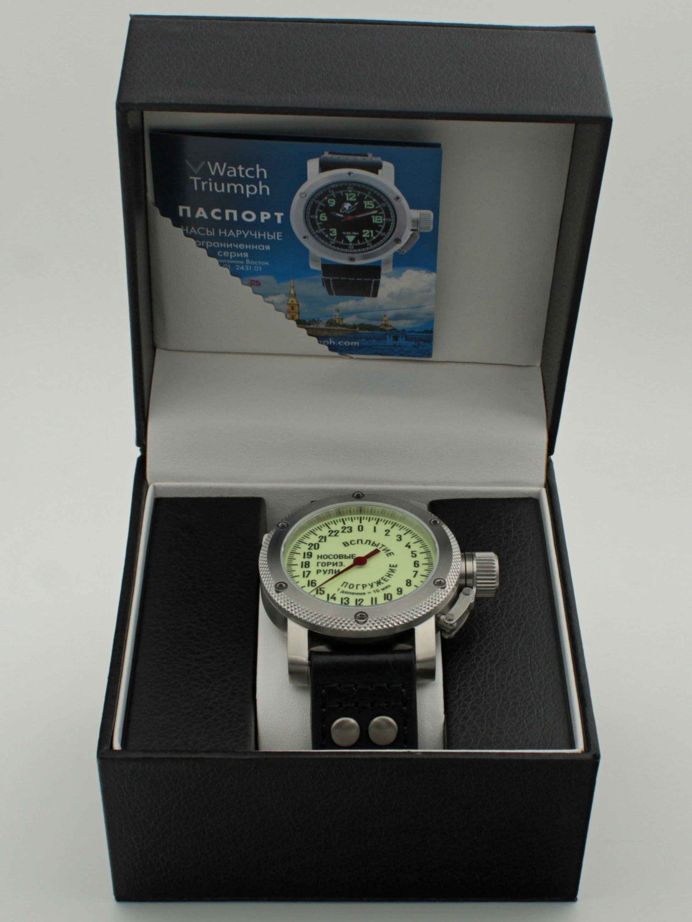 Часы Погружение / Всплытие однострелочные механические с автоподзаводом (Восток 2431) 01.181.01