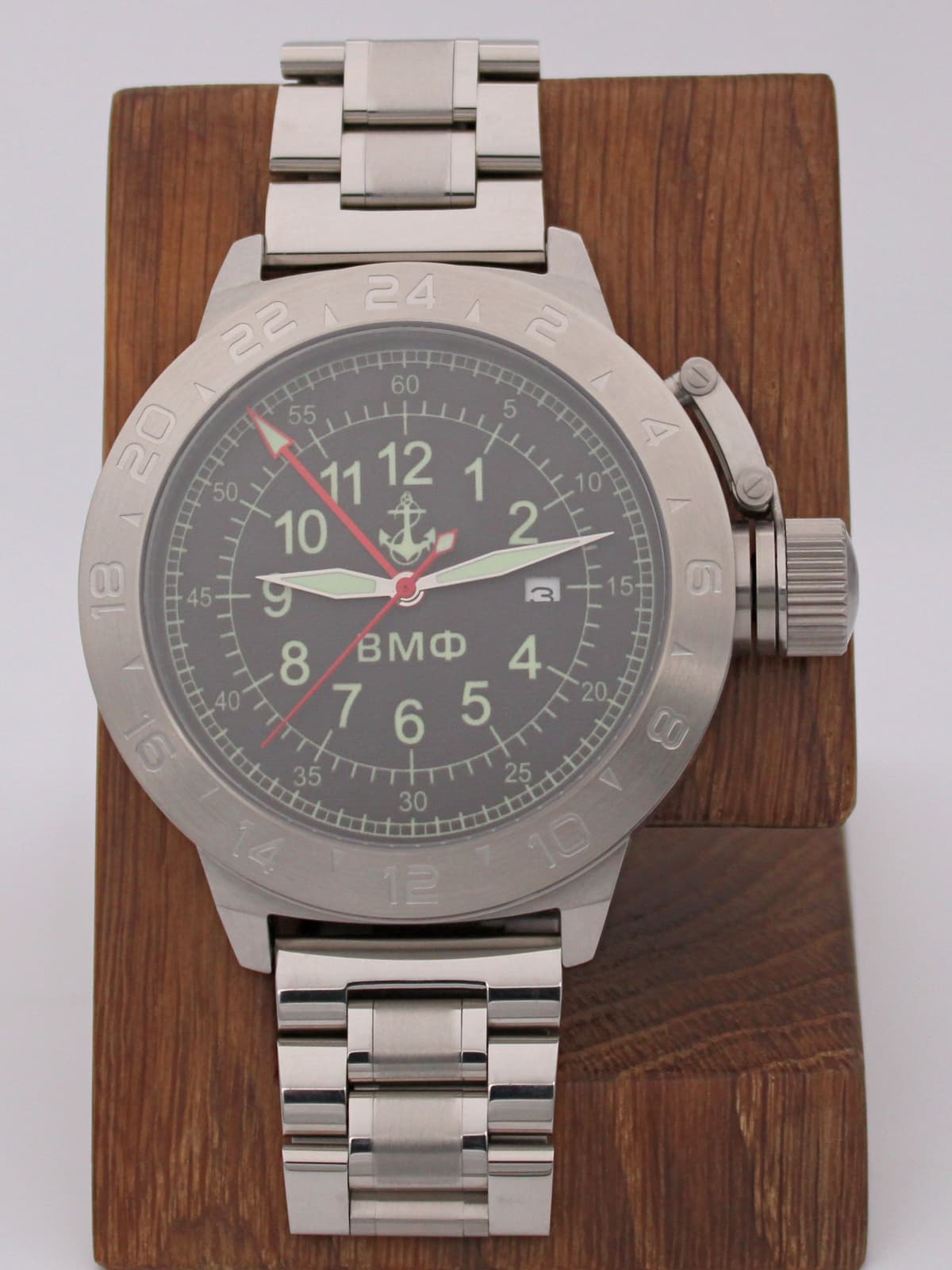 Часы ВМФ механические с автоподзаводом (Seiko NH34A) 52.321.2