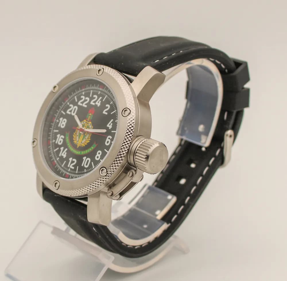Часы наручные Погранвойска 174.11, механические, механизм Ракета 2623