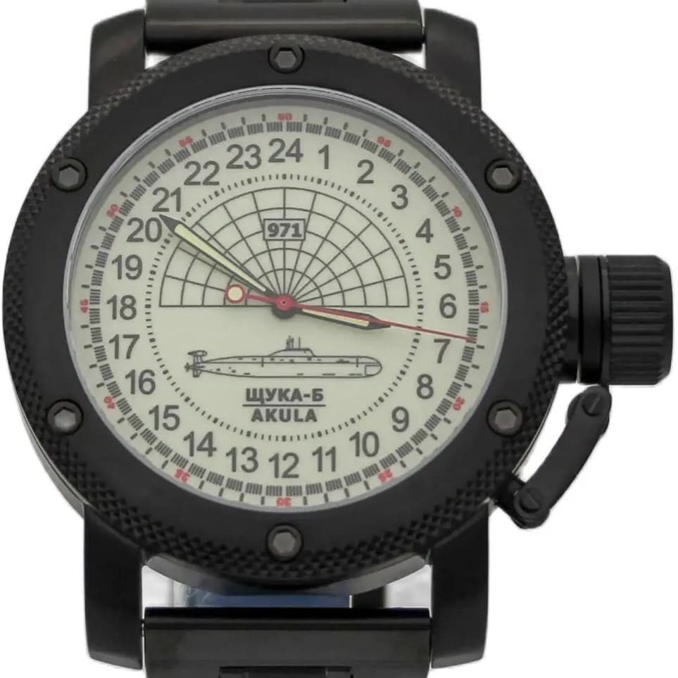 Часы 971 Щука-Б (Акула), механизм Восток 2415.01