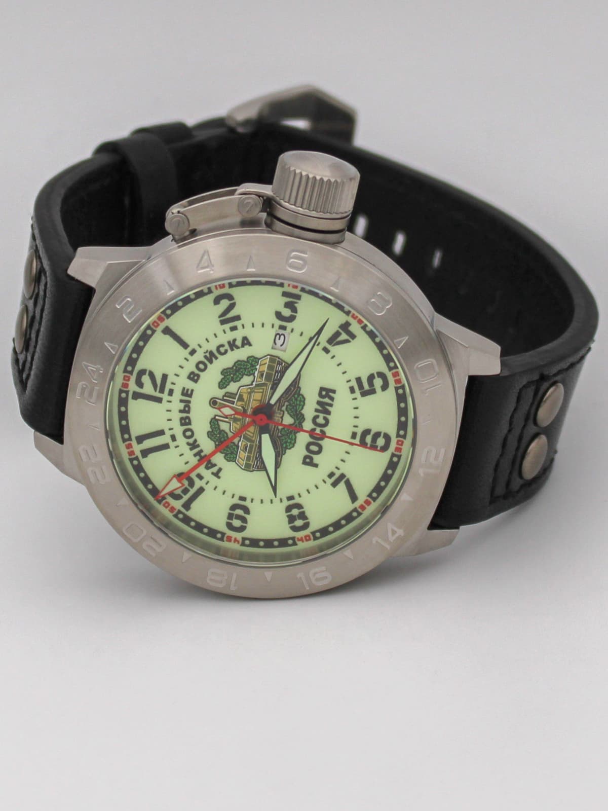 Часы Танковые войска механические с автоподзаводом (Seiko NH34A) 52.210.01