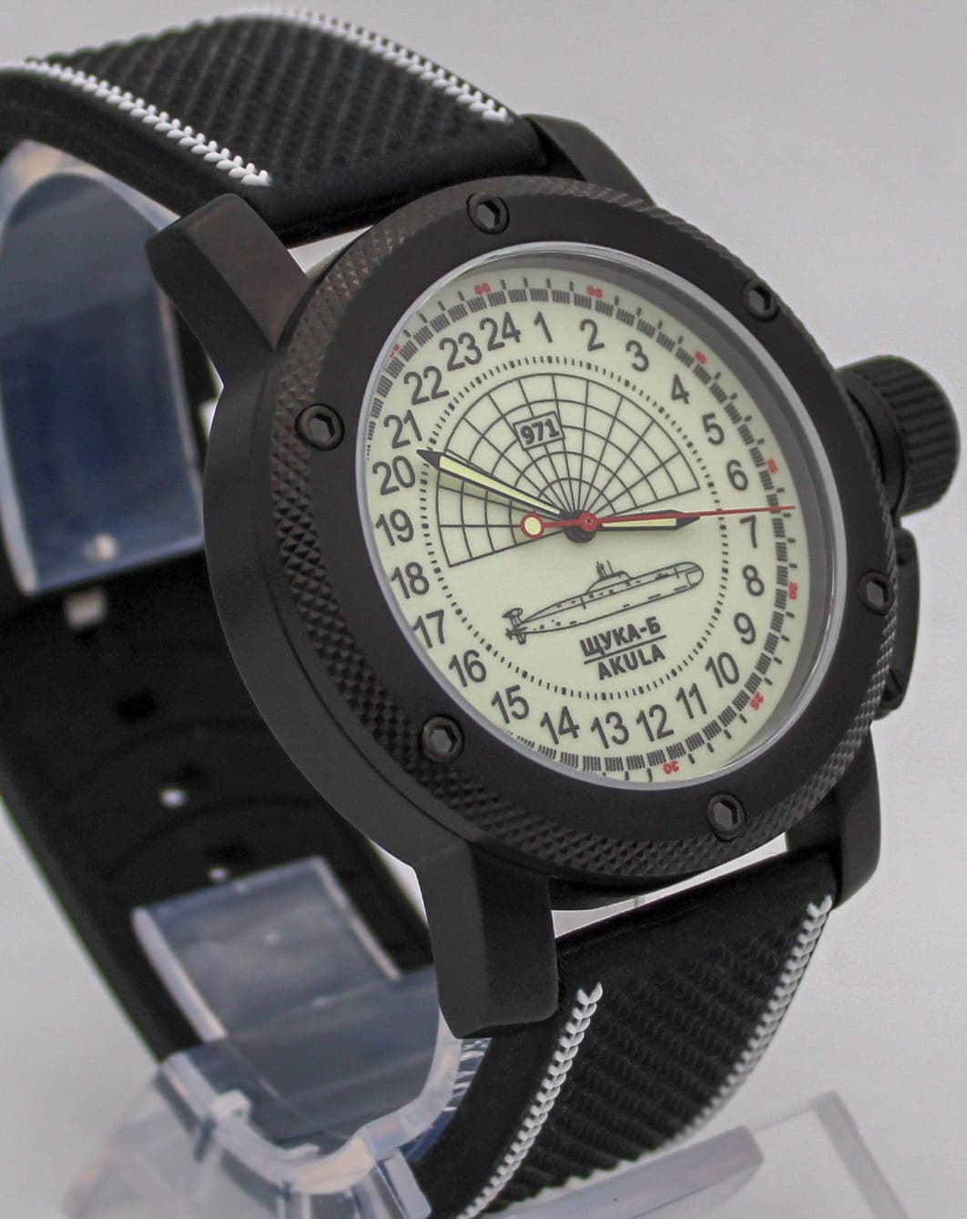Часы 971 Щука-Б (Акула), механизм Восток 2415.01