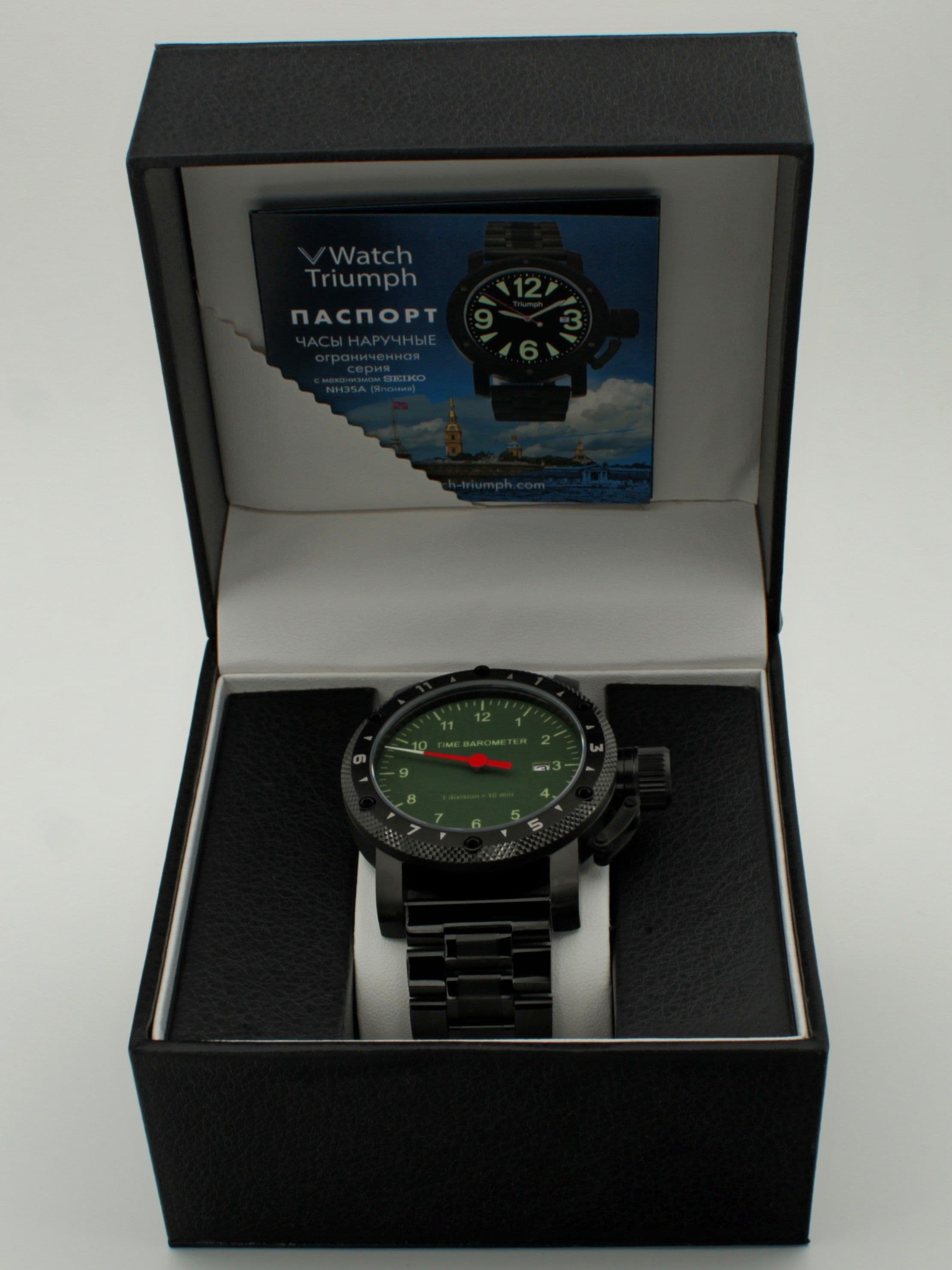 Часы Time Barometer однострелочные механические с автоподзаводом (Seiko NH35A) 147.180.1