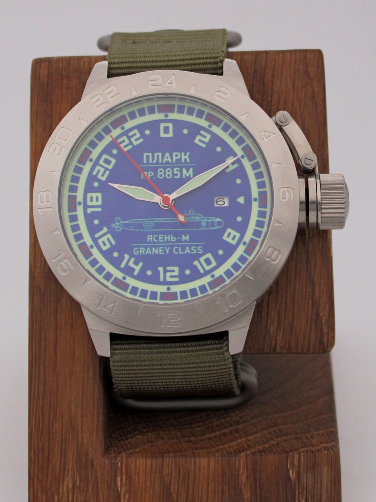 Часы ПЛАРК 885М Ясень-М (Graney class) механические с автоподзаводом (Seiko NH34A) 52.195.21