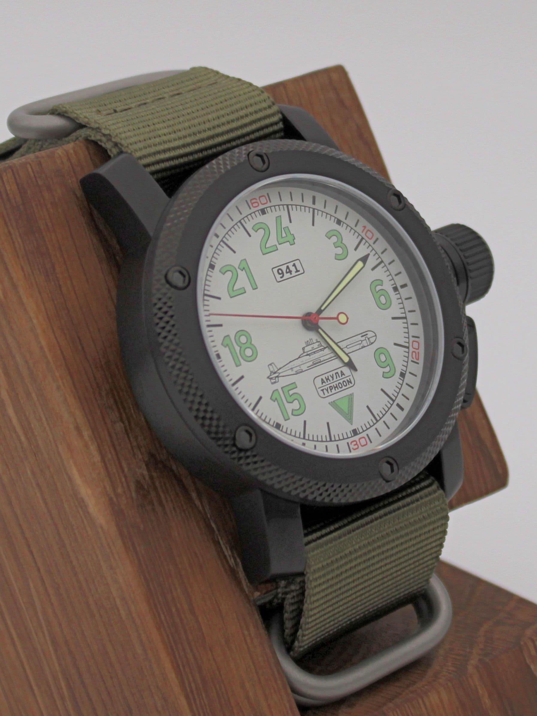 Часы 941 / Акула (Typhoon) механические с автоподзаводом (Восток 2431) 101.051.21