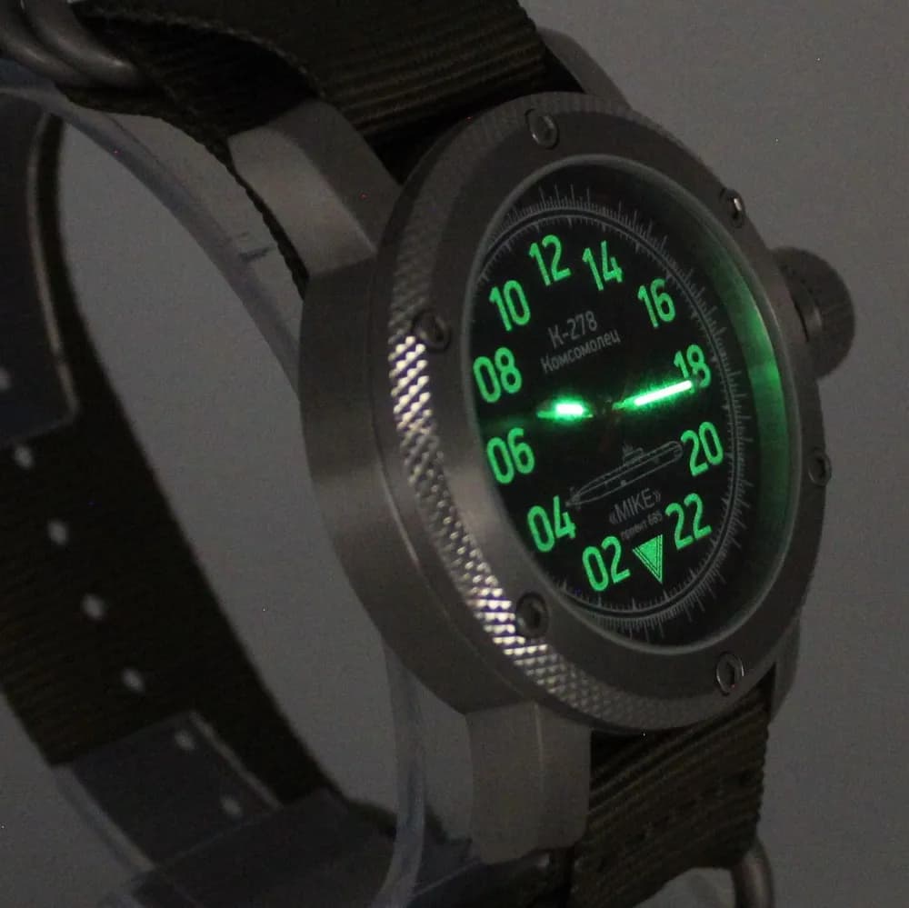 Часы К-278 / Комсомолец (Mike) механические 044.21механизм Ракета 2623 