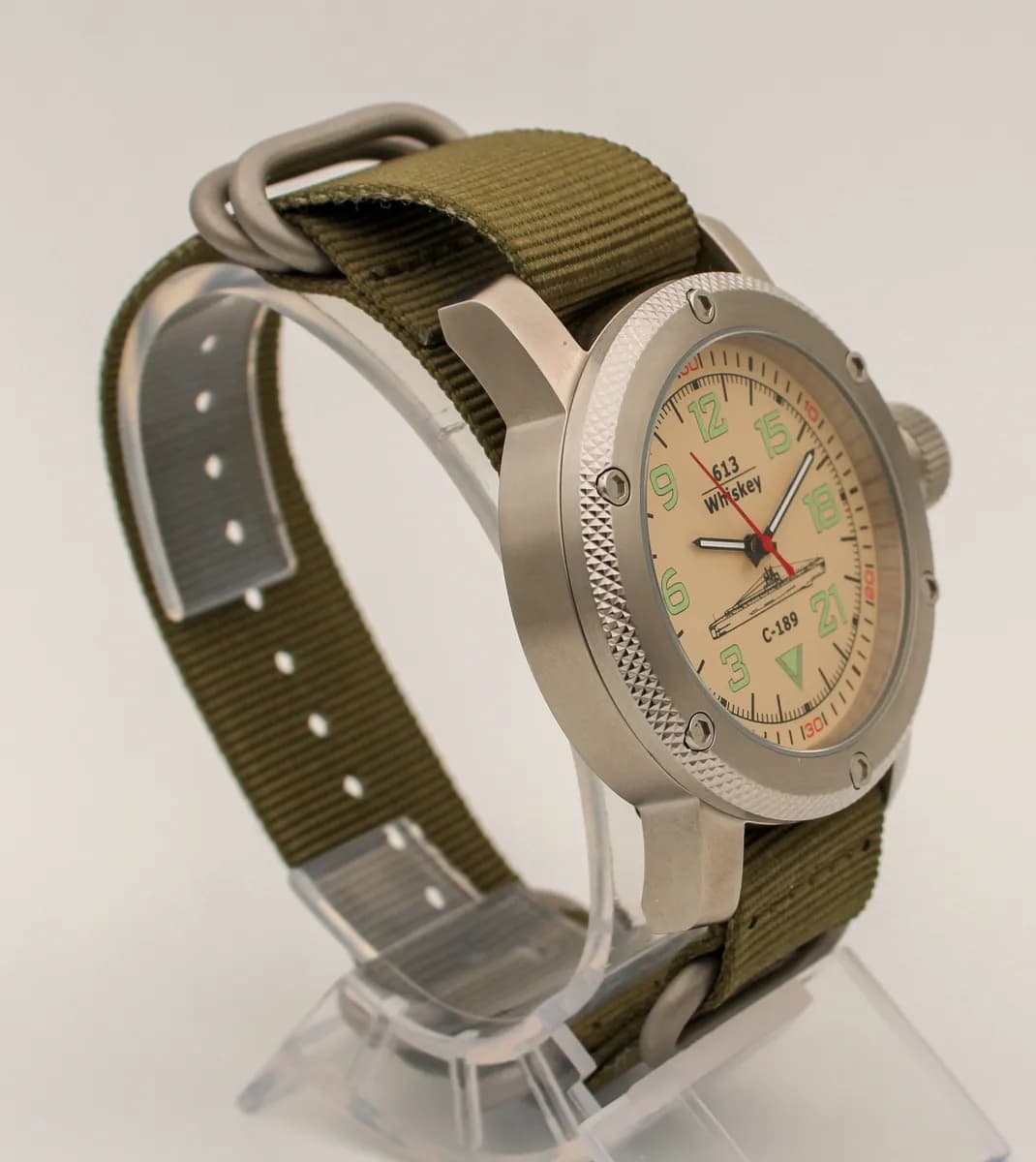 Часы наручные С-189 (Whiskey) механические 102.21,противоударные, механизм Ракета 2623Н