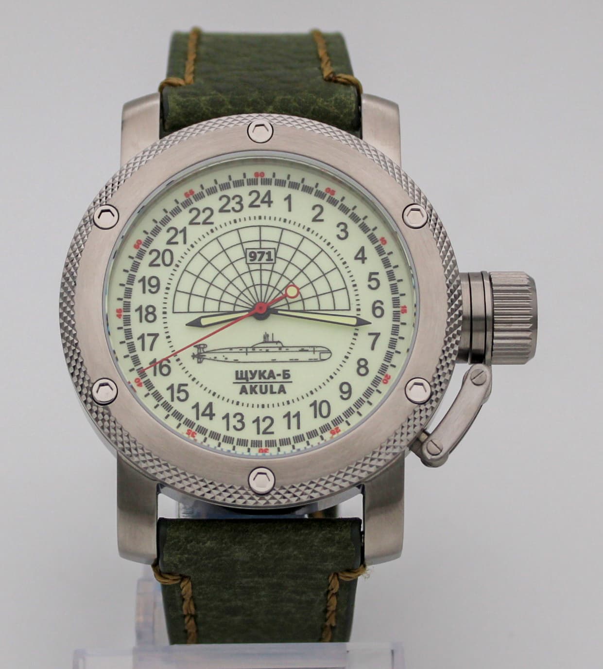 Часы 971 Щука-Б (Акула), механизм Восток 2415.01