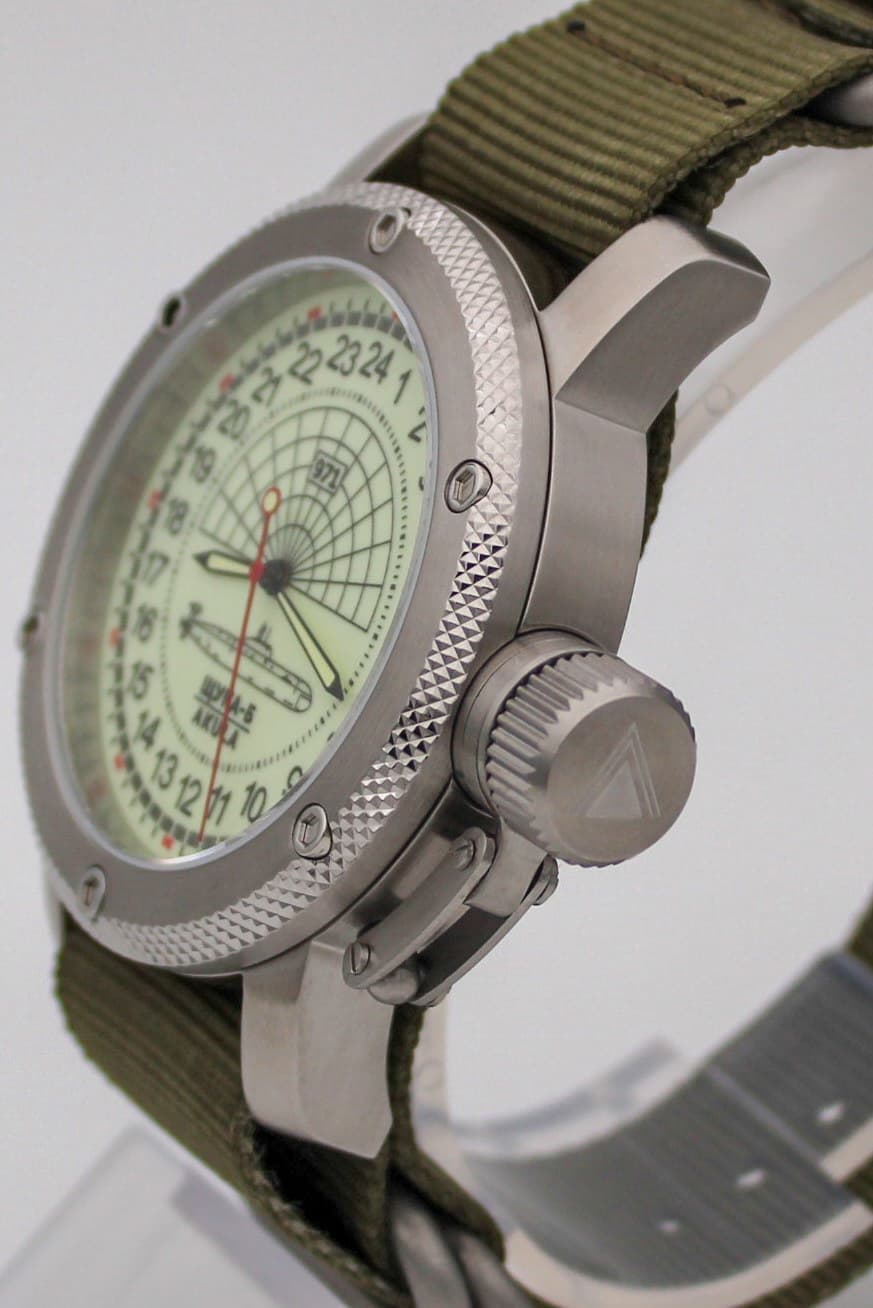 Часы 971 Щука-Б (Акула), механизм Восток 2415.01