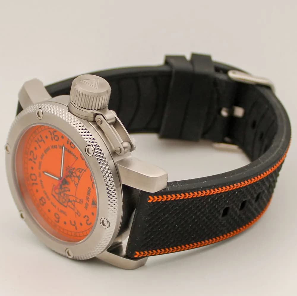 Часы Высадка на Луне механические 127.17 механизм Ракета 2623