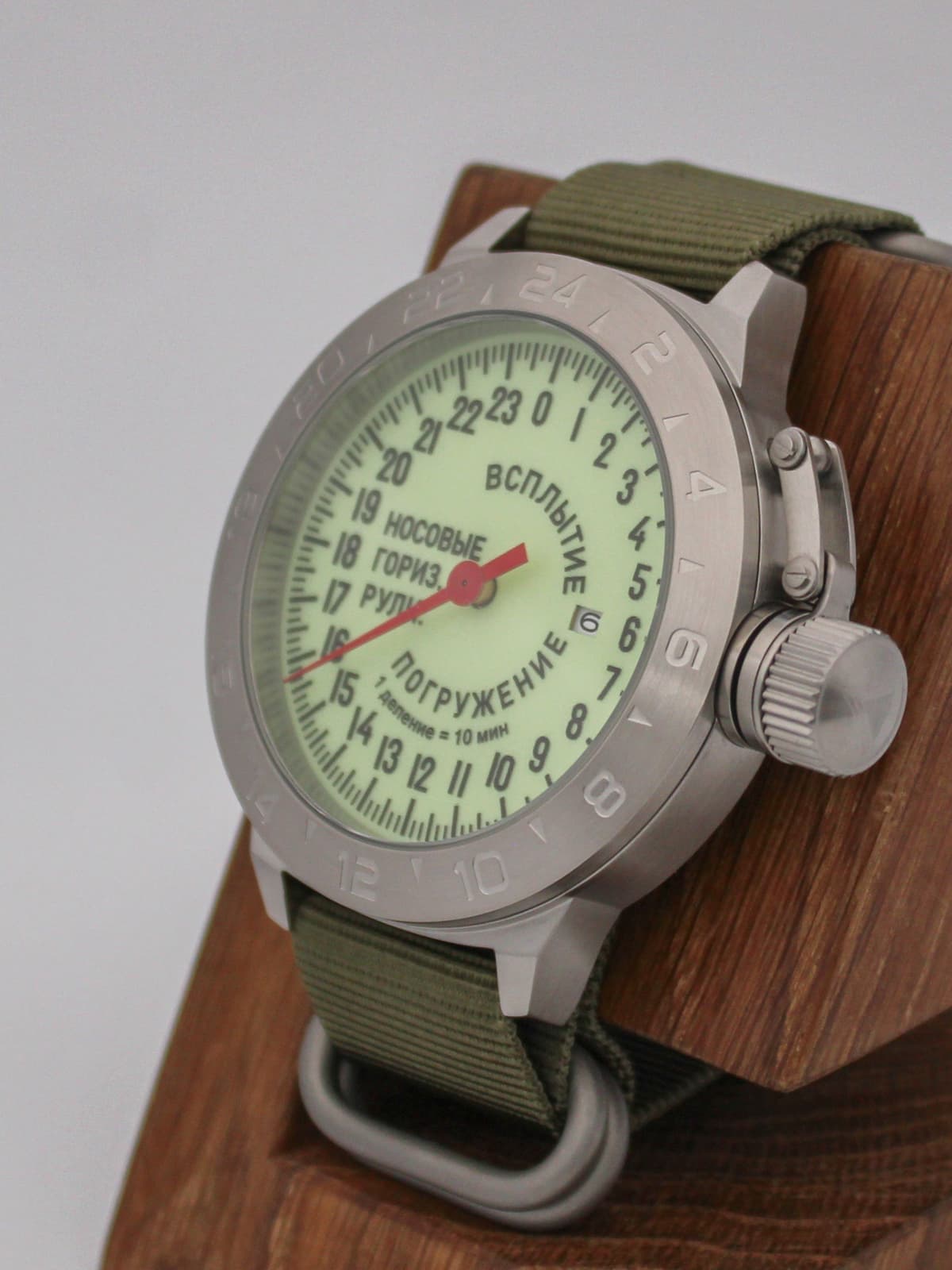 Часы Погружение / Всплытие однострелочные механические с автоподзаводом (Seiko NH34A) 52.181.21