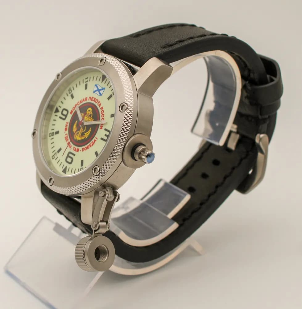 Часы наручные Морская пехота 166.01, механические, механизм Ракета 2609НА