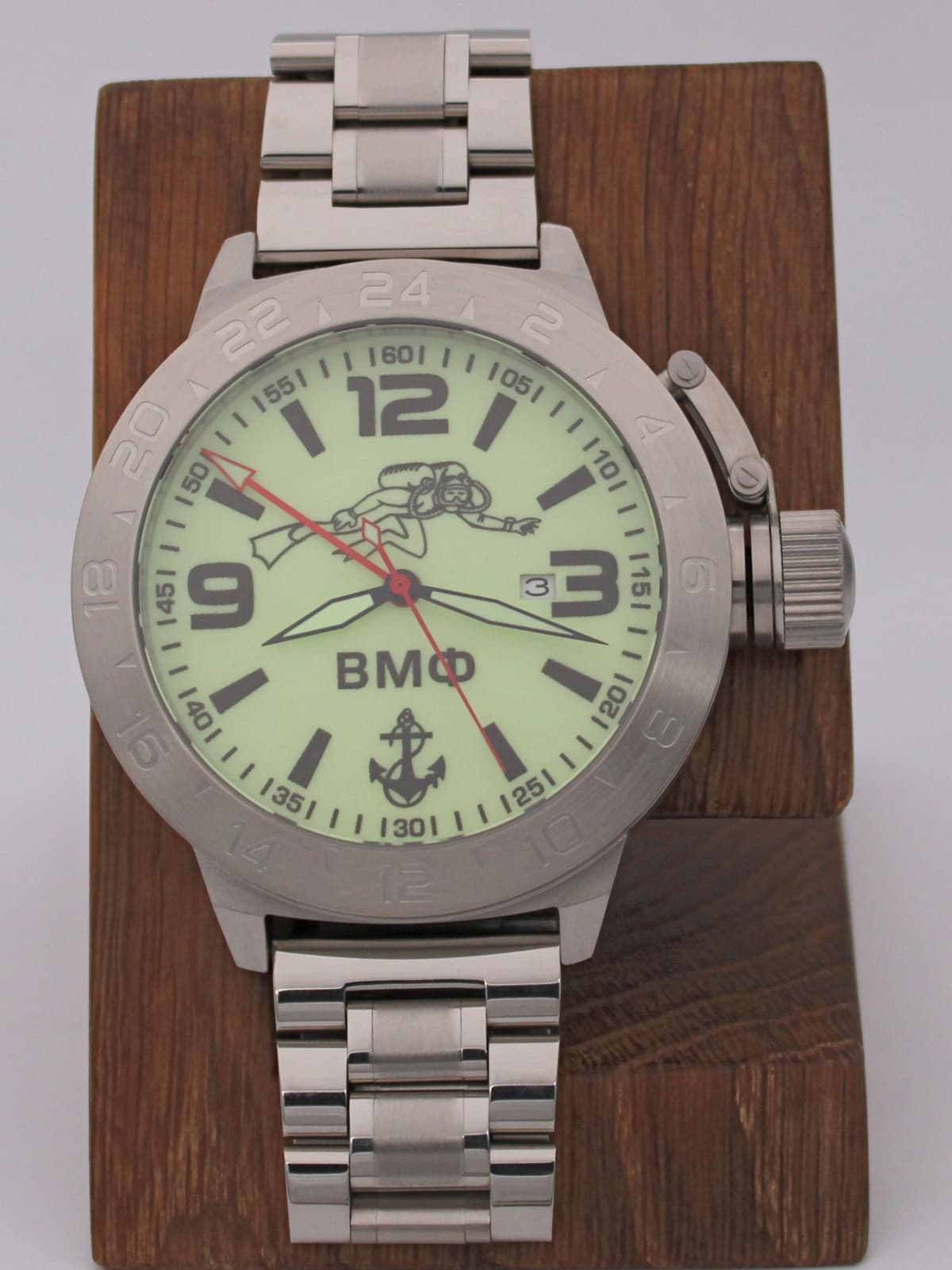 Часы ВМФ Боевой пловец механические с автоподзаводом (Seiko NH34A) 52.027.2