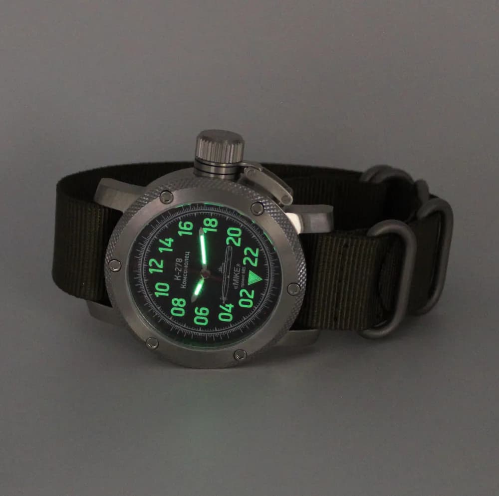 Часы К-278 / Комсомолец (Mike) 1044.21 механические с автоподзаводом (сапфировое стекло), механизм Восток 2431