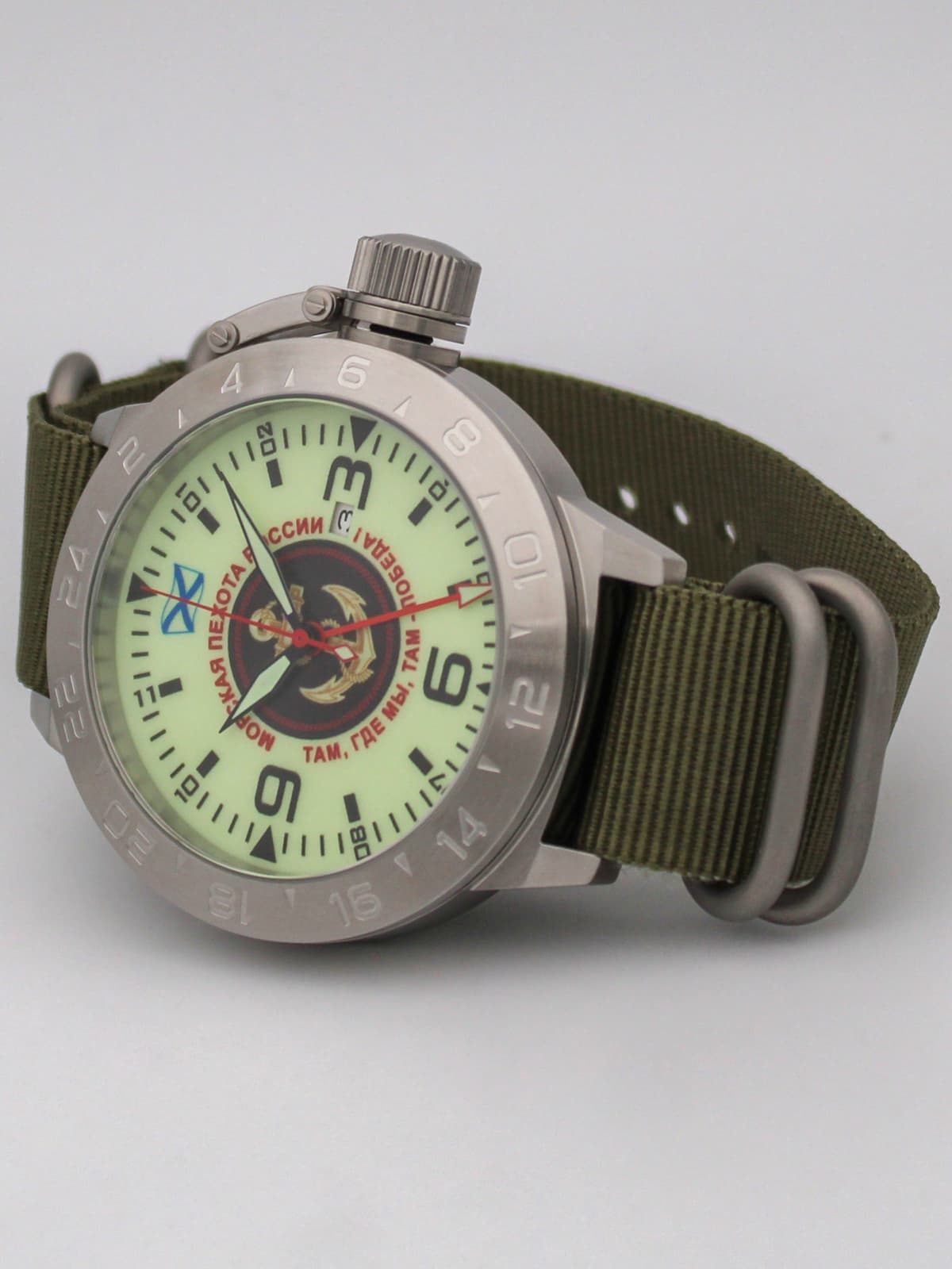 Часы Морская пехота механические с автоподзаводом (Seiko NH34A) 52.166.21