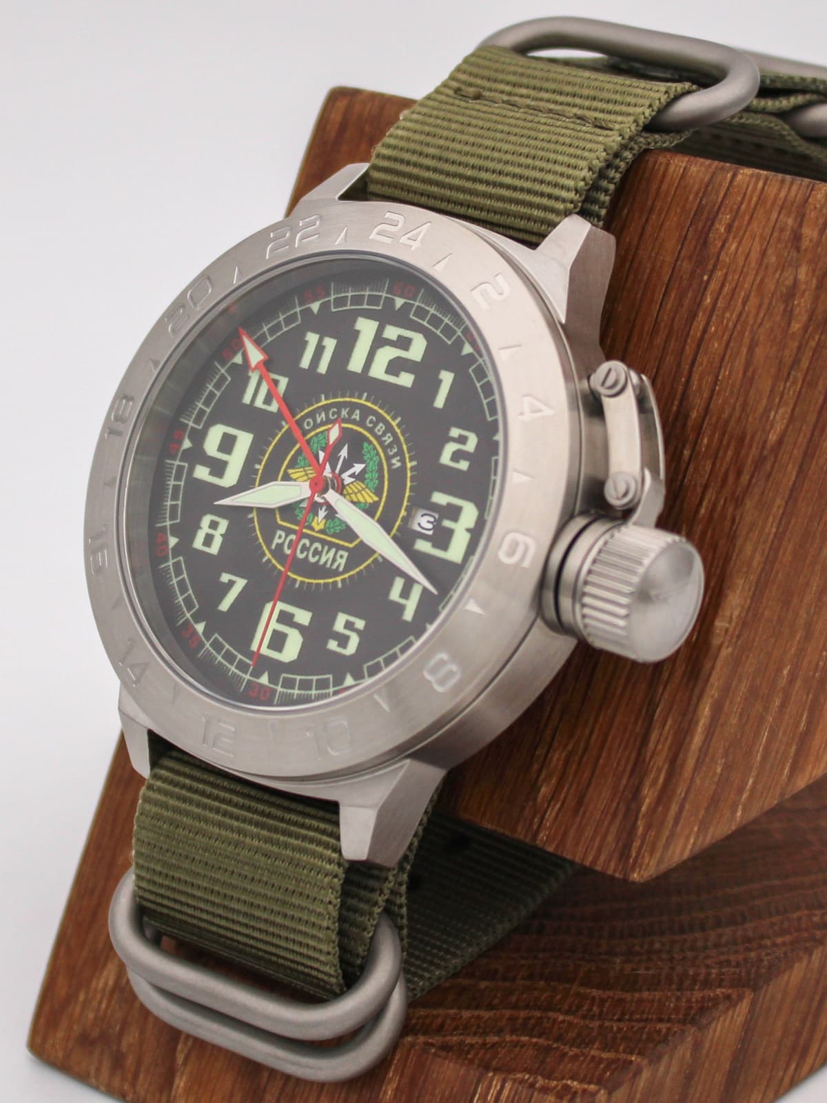 Часы Войска связи механические с автоподзаводом (Seiko NH34A) 52.197.21