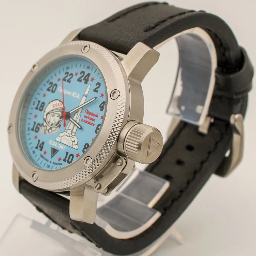 Часы Гагарин 1115.01 механические с автоподзаводом (сапфировое стекло), механизм Восток 2431