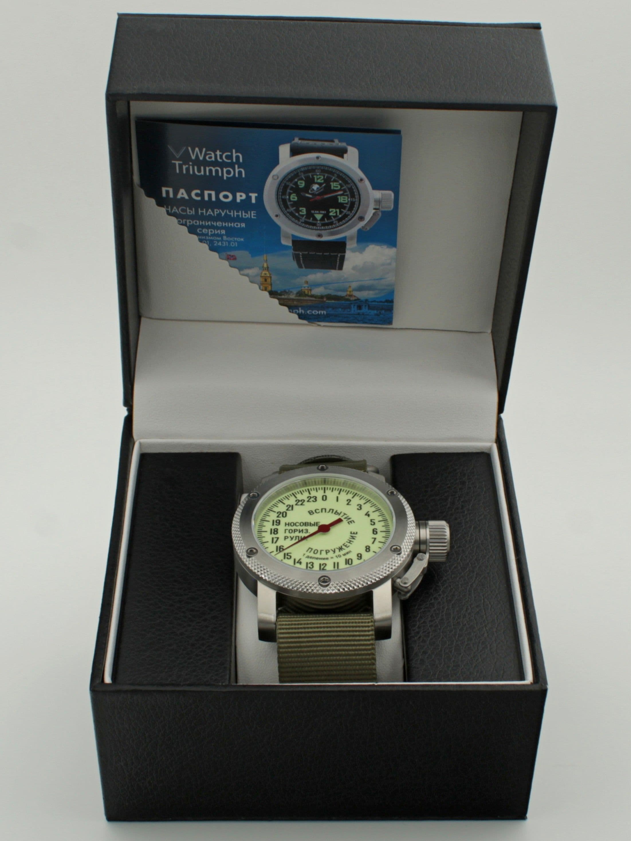 Часы Погружение / Всплытие однострелочные механические с автоподзаводом (Восток 2431) 01.181.21