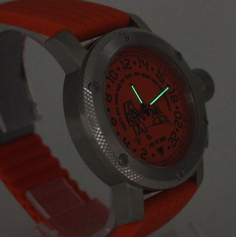 Часы Высадка на Луне механические 127.15 механизм Ракета 2623