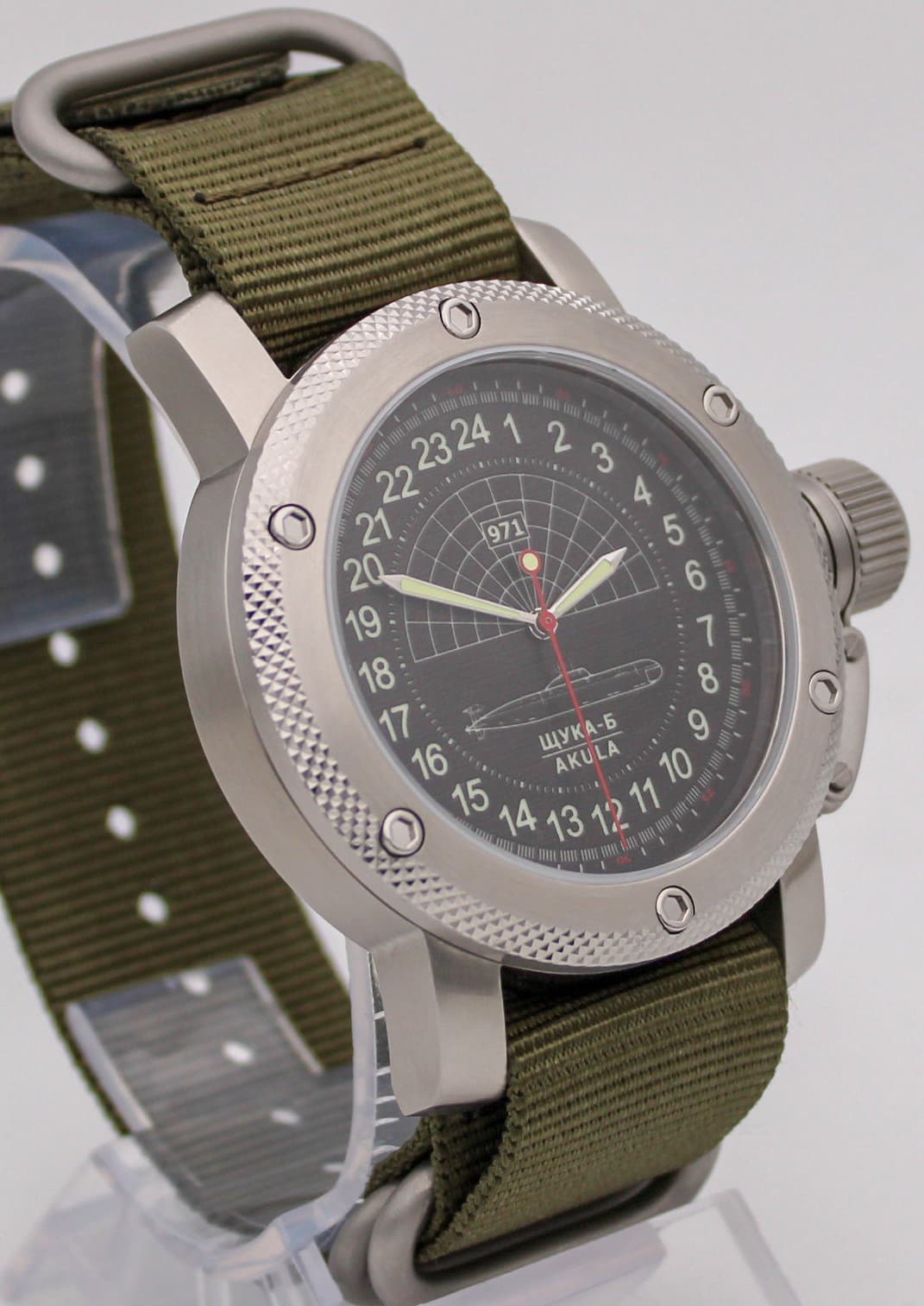 Часы 971 Щука-Б (Акула), механизм Восток 2415.01