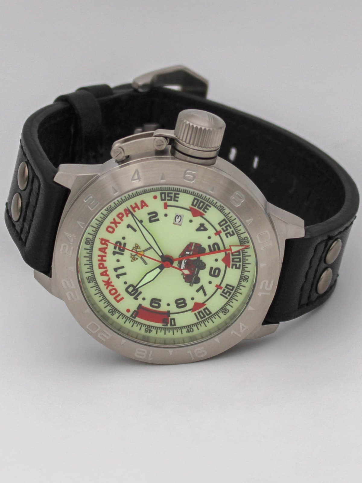 Часы Пожарная охрана (ЗИЛ) механические с автоподзаводом (Seiko NH34A) 52.330.01