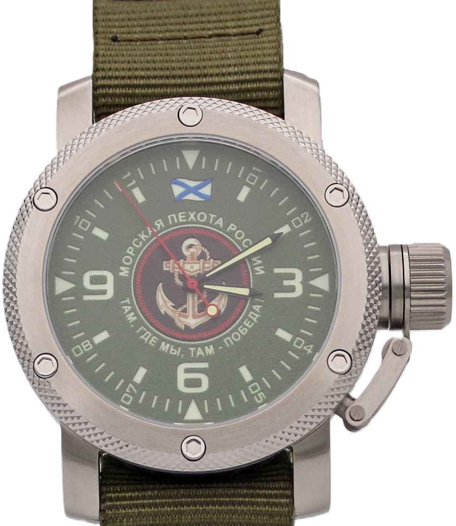 Часы Морская пехота России / там,где мы,там-победа! механизм Восток 2415.01