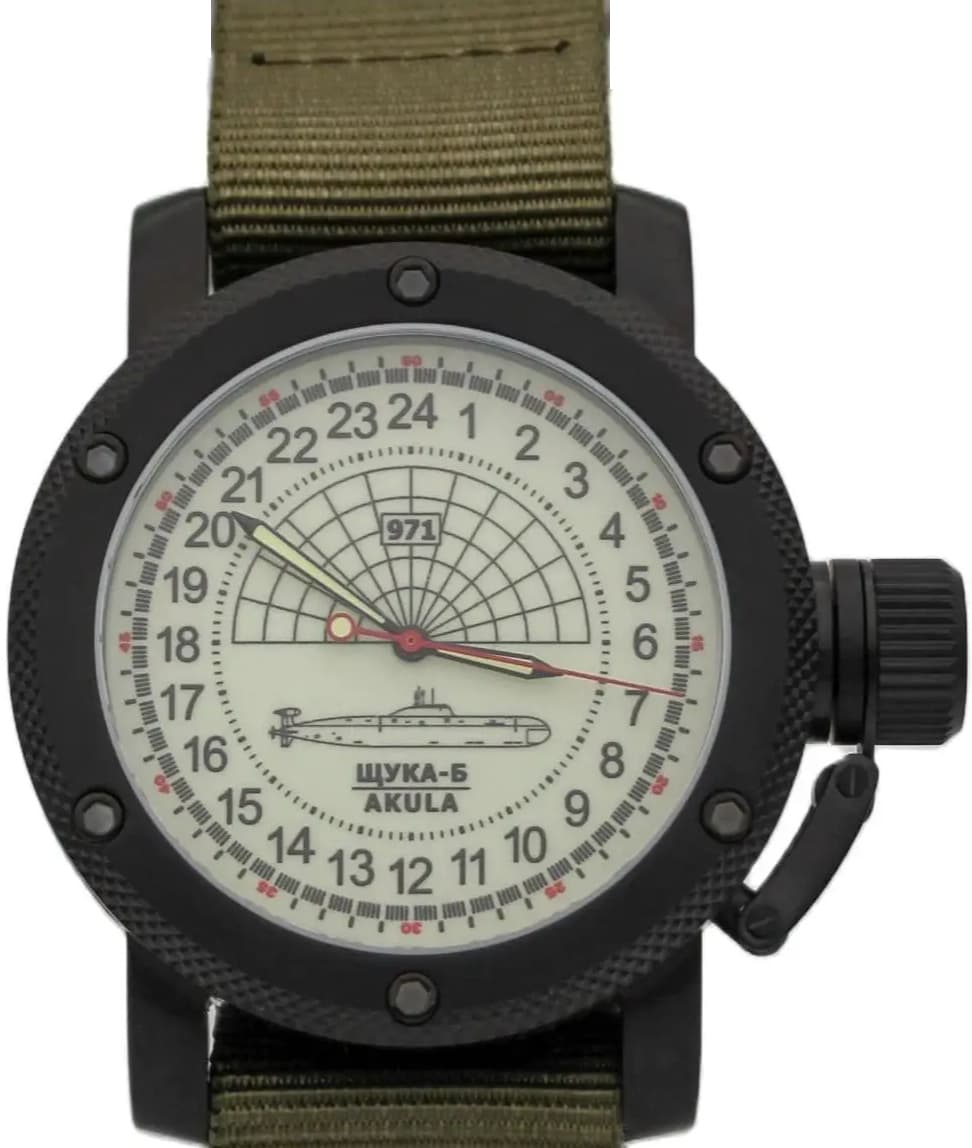 Часы 971 Щука-Б (Акула), механизм Восток 2415.01