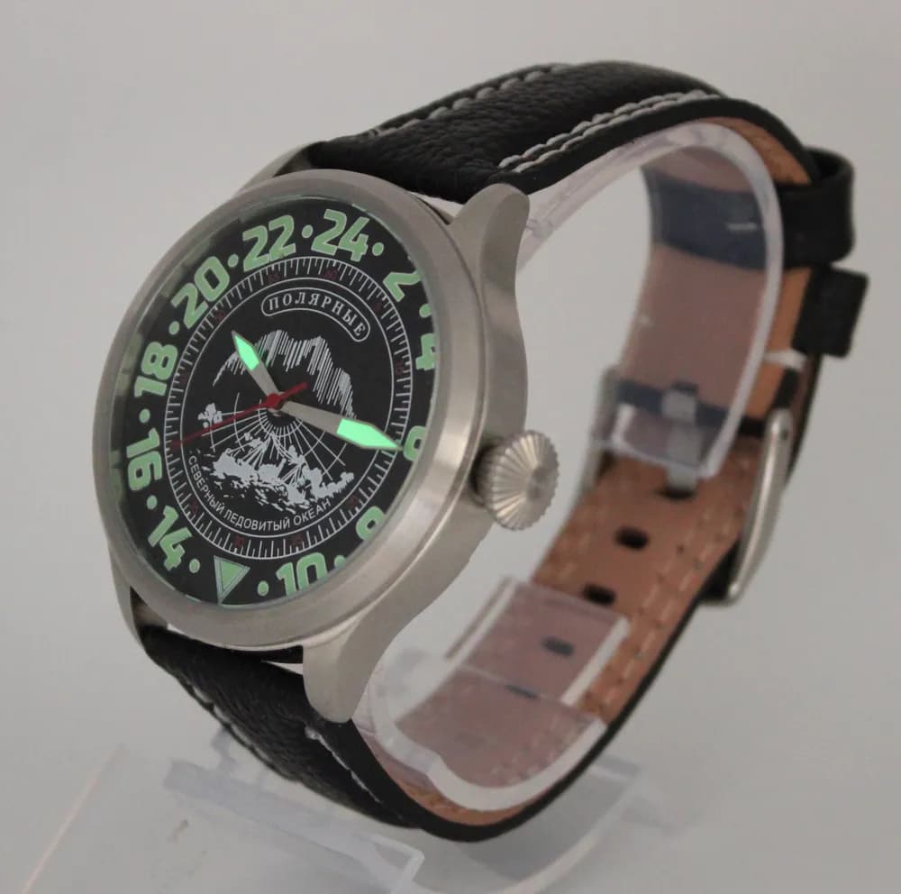 Часы Полярные "Северный Ледовитый океан" 11.228.011 механические, механизм Восток 2423 