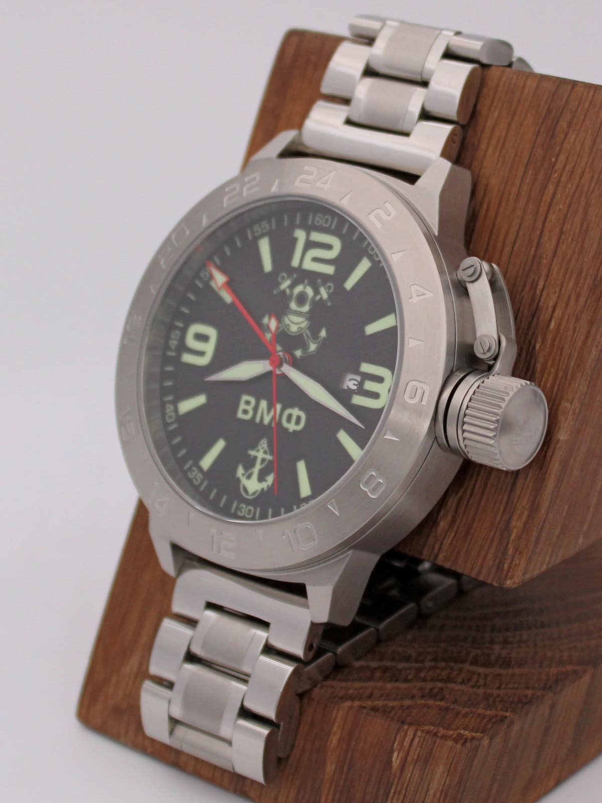 Часы ВМФ механические с автоподзаводом (Seiko NH34A) 52.026.2