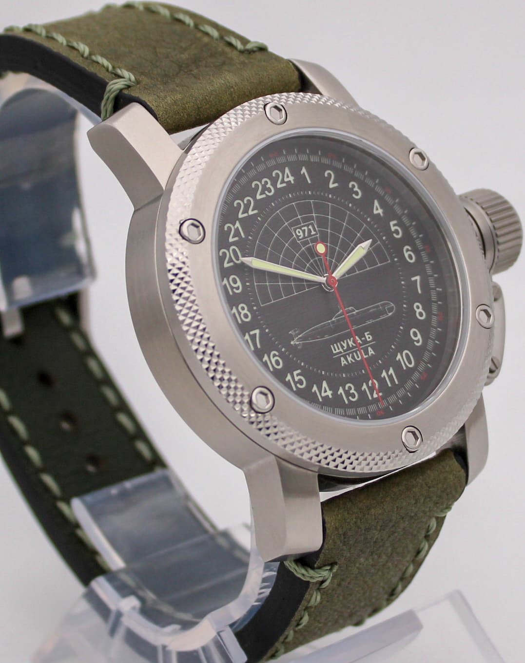 Часы 971 Щука-Б (Акула), механизм Восток 2415.01