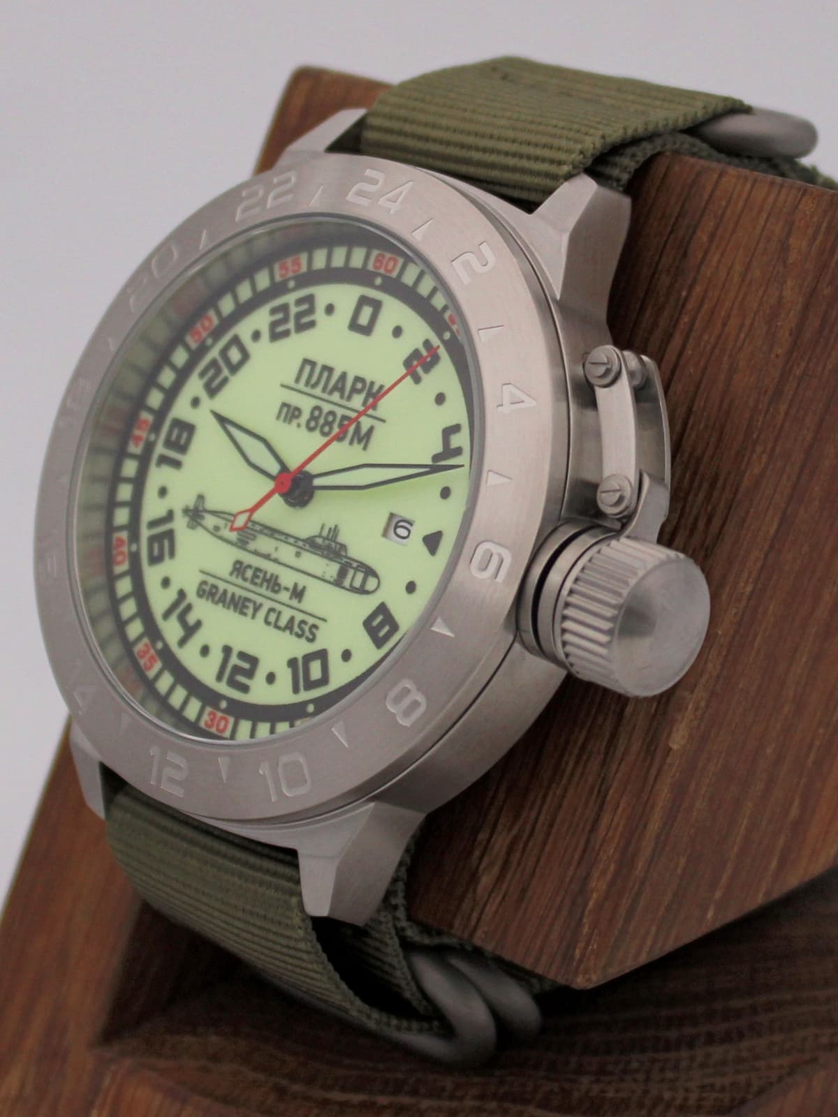 Часы ПЛАРК 885М Ясень-М (Graney class) механические с автоподзаводом (Seiko NH34A) 52.193.21