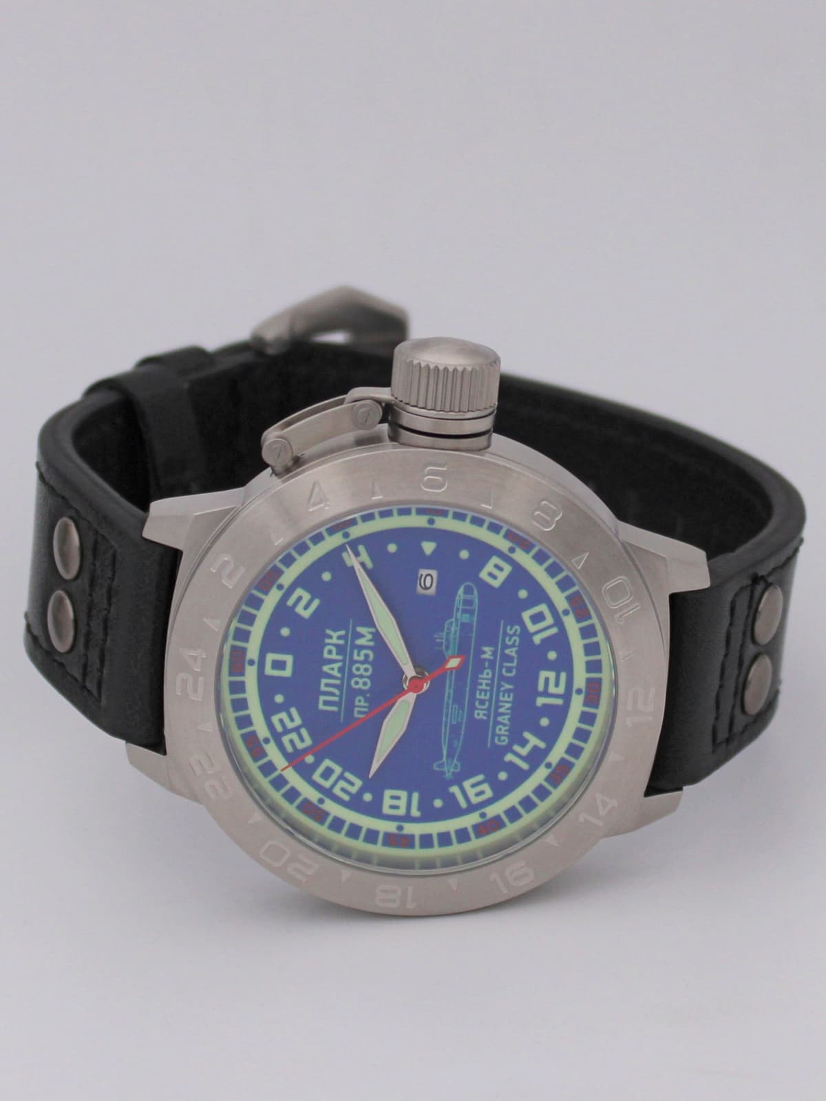 Часы ПЛАРК 885М Ясень-М (Graney class) механические с автоподзаводом (Seiko NH34A) 52.195.01