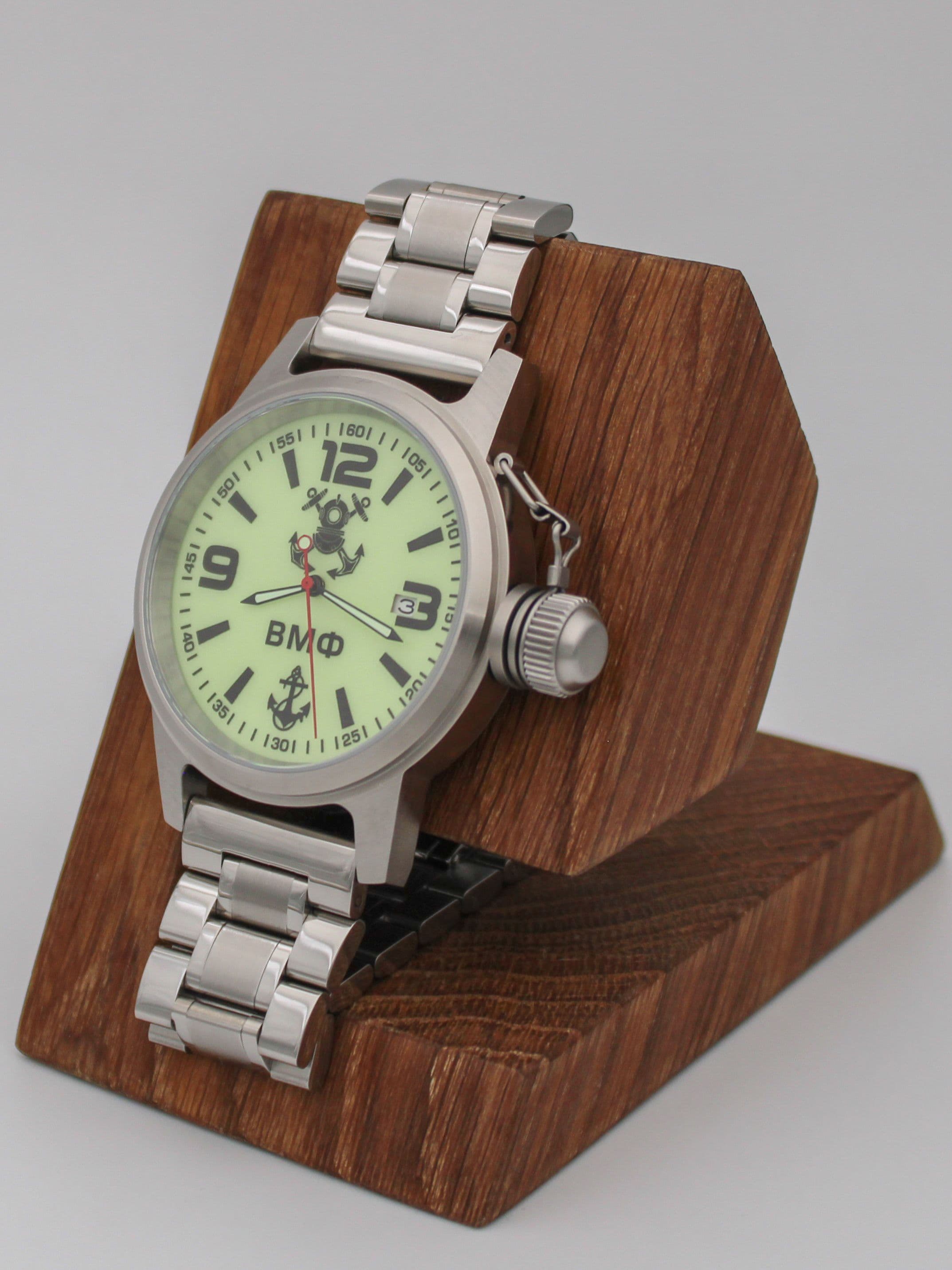 Часы ВМФ механические с автоподзаводом (Seiko NH35A) 45.025.2