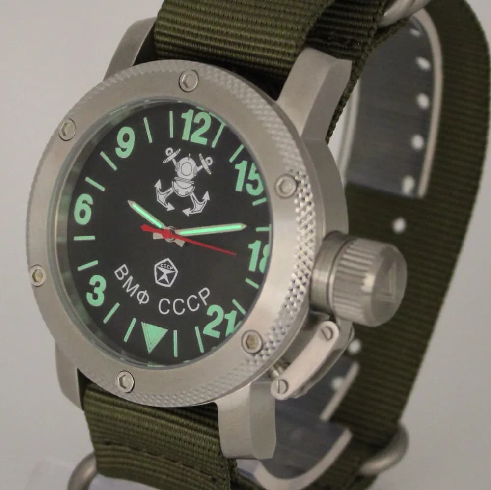 Часы наручные  ВМФ СССР  024.21  механические, механизм Ракета 2623Н