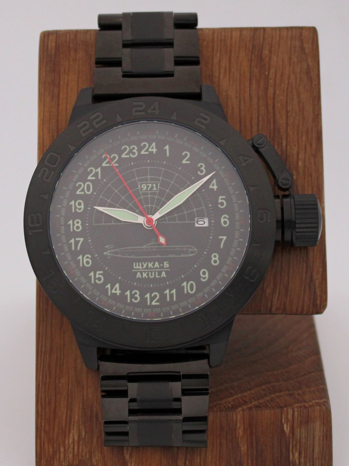 Часы 971 / Щука-Б (Akula) кварцевые (Ronda 515.24H) Q152.063.1