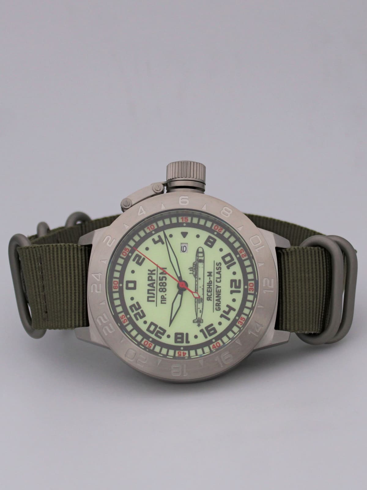 Часы ПЛАРК 885М Ясень-М (Graney class) механические с автоподзаводом (Seiko NH34A) 52.193.21