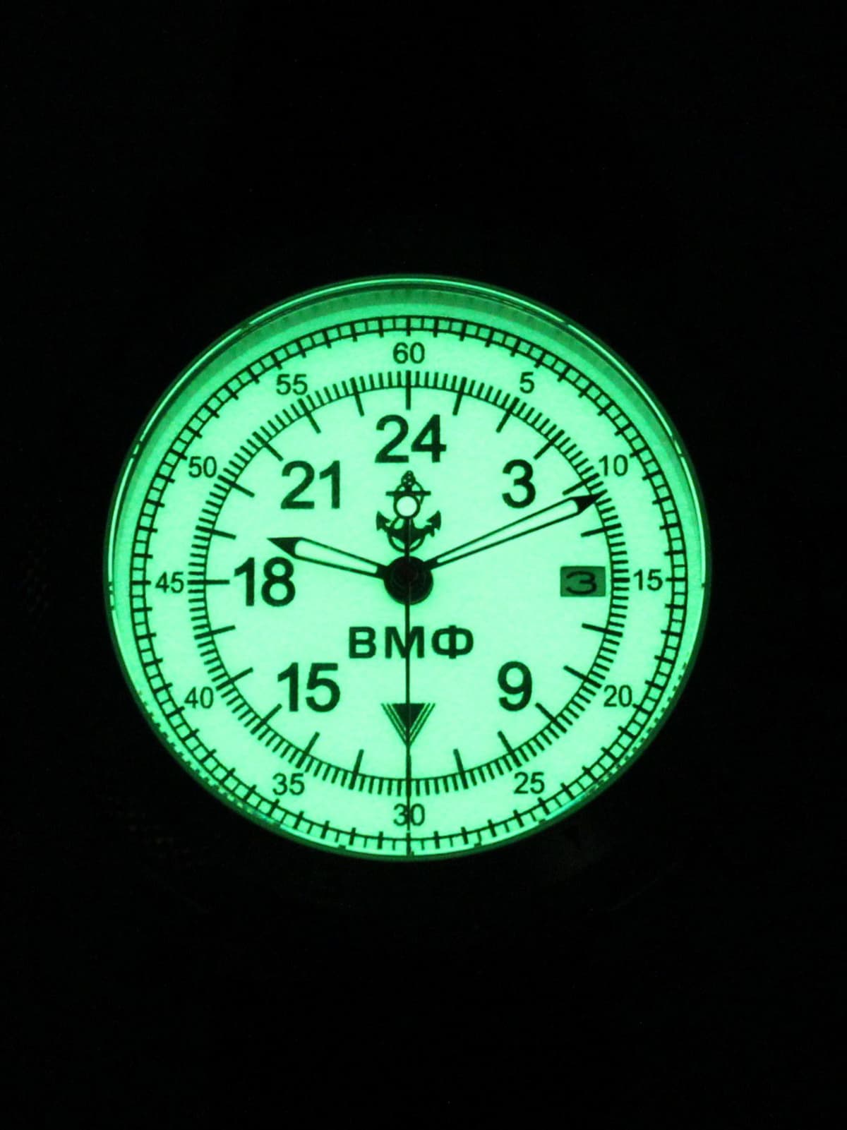 Часы ВМФ кварцевые (Ronda 515.24H) Q47.030.01