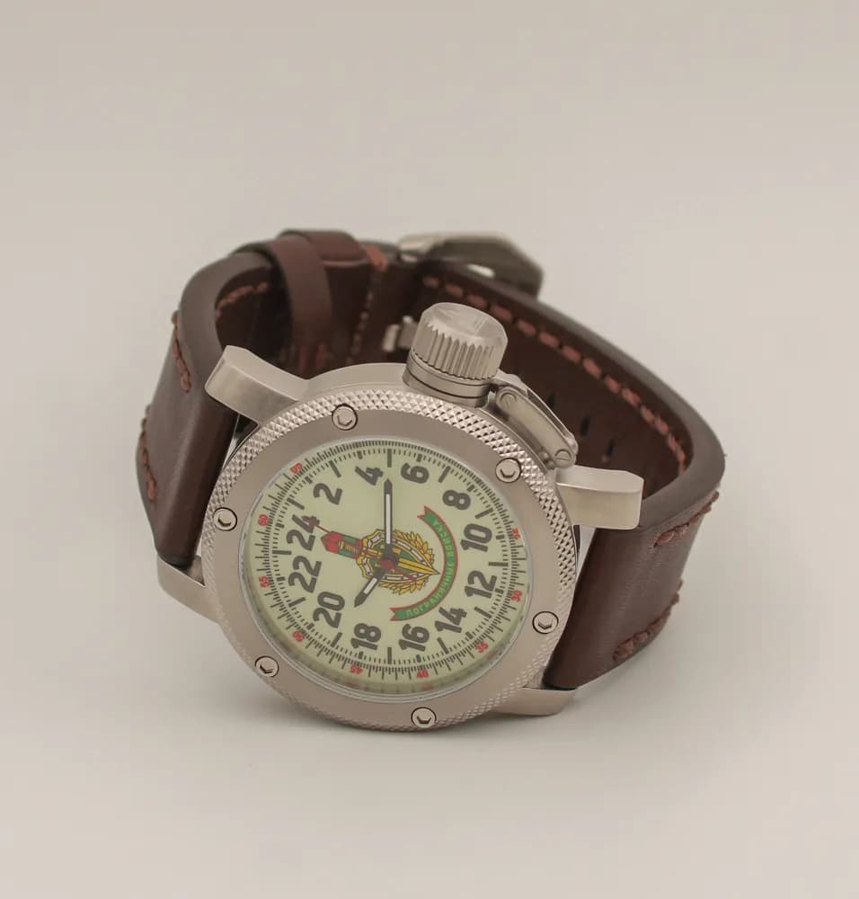 Часы наручные Погранвойска 173.02, механические, механизм Ракета 2623