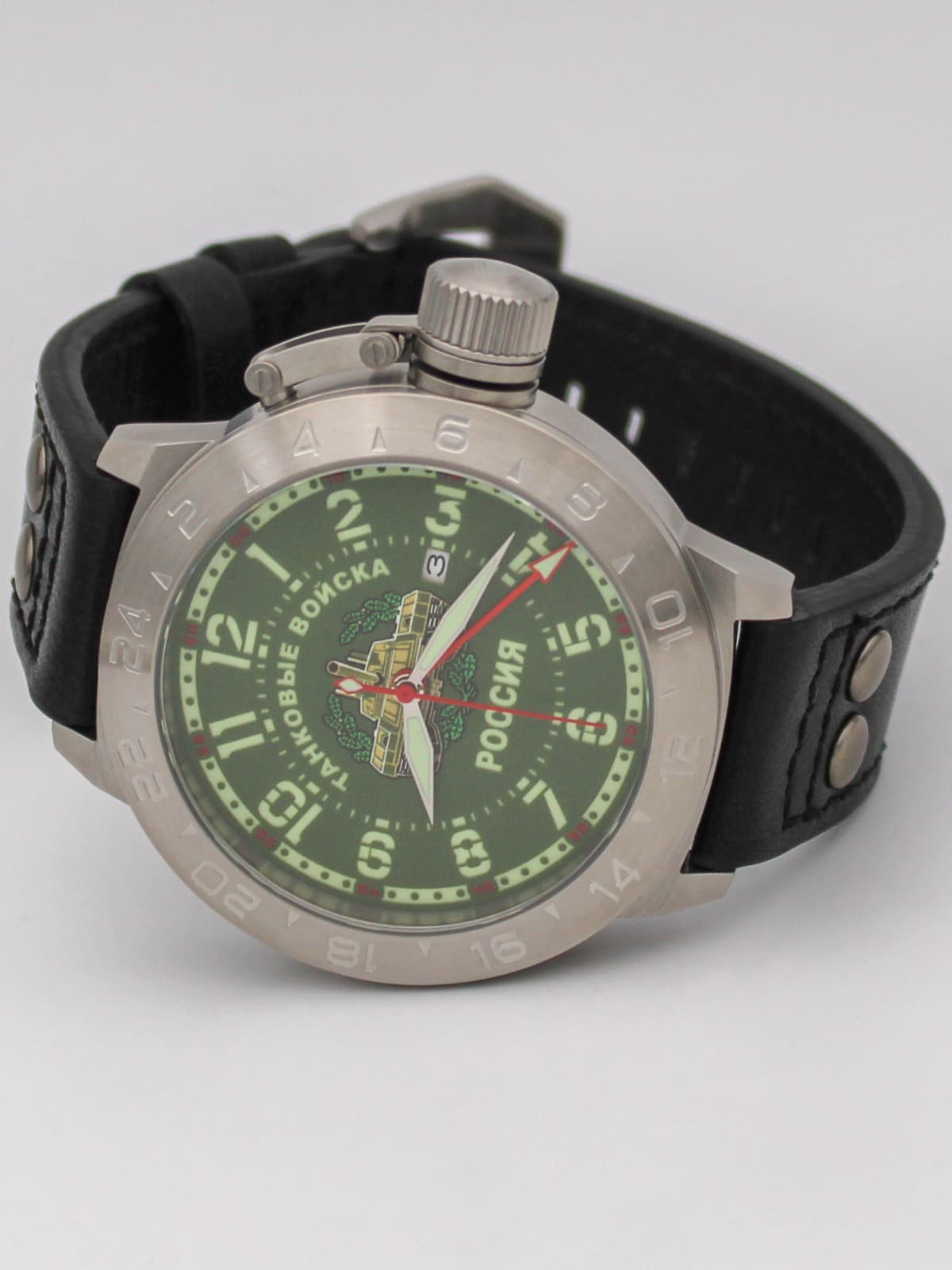 Часы Танковые войска механические с автоподзаводом (Seiko NH34A) 52.270.01