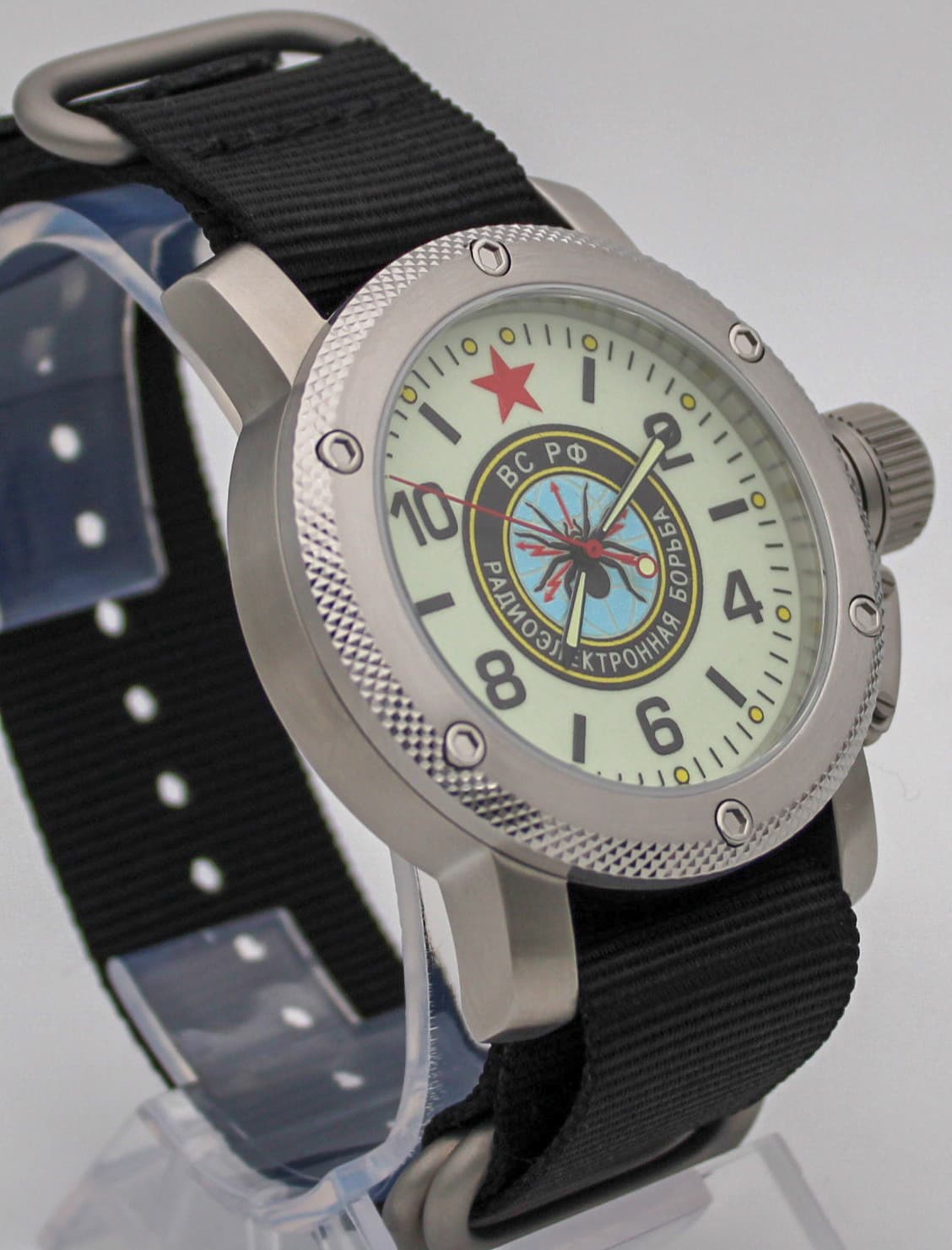 Часы РЭБ / ВС РФ Радиоэлектронная борьба, механизм Восток 2415.01