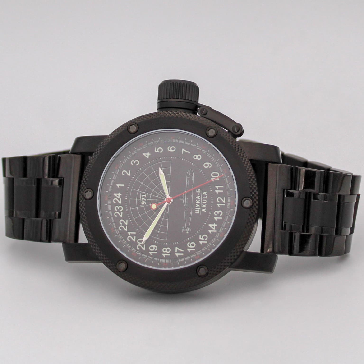 Часы 971 Щука-Б (Акула), механизм Восток 2415.01