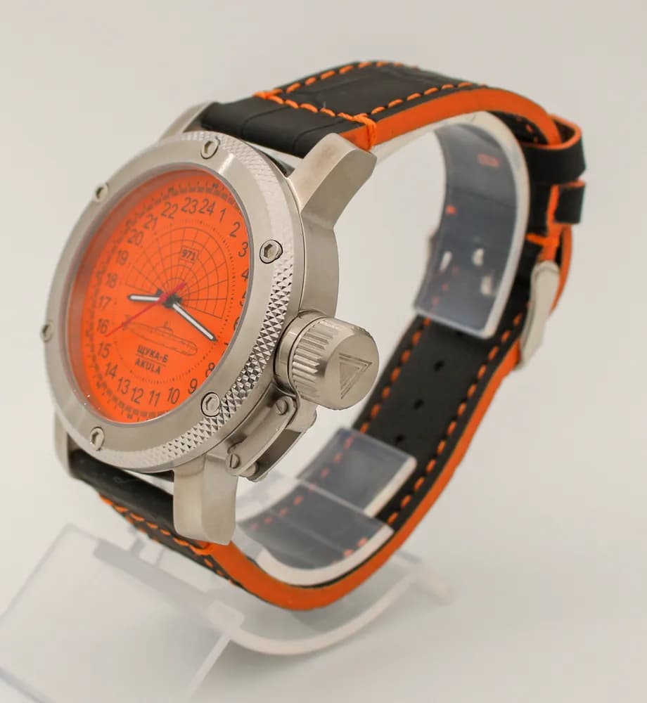 Часы 971 / Щука-Б (Akula) 1062.015 механические с автоподзаводом (сапфировое стекло), механизм Восток 2431