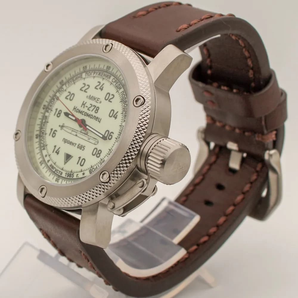 Часы К-278 / Комсомолец (Mike) механические 045.02 механизм Ракета 2623 